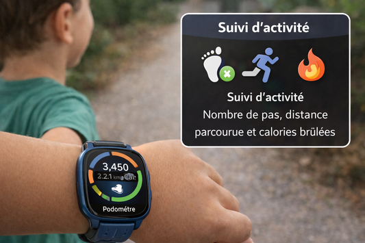 podometre montre enfant fonction
