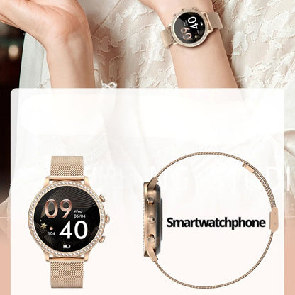 Montre Connectée Femme Dorée