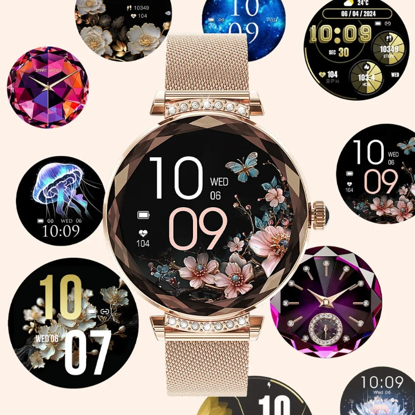 Montre Connectée Femme Fashion Metal W100