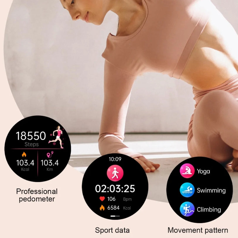 Montre Connectée Femme Fashion Metal W100