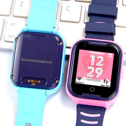 montre connectée c86 rose bleu