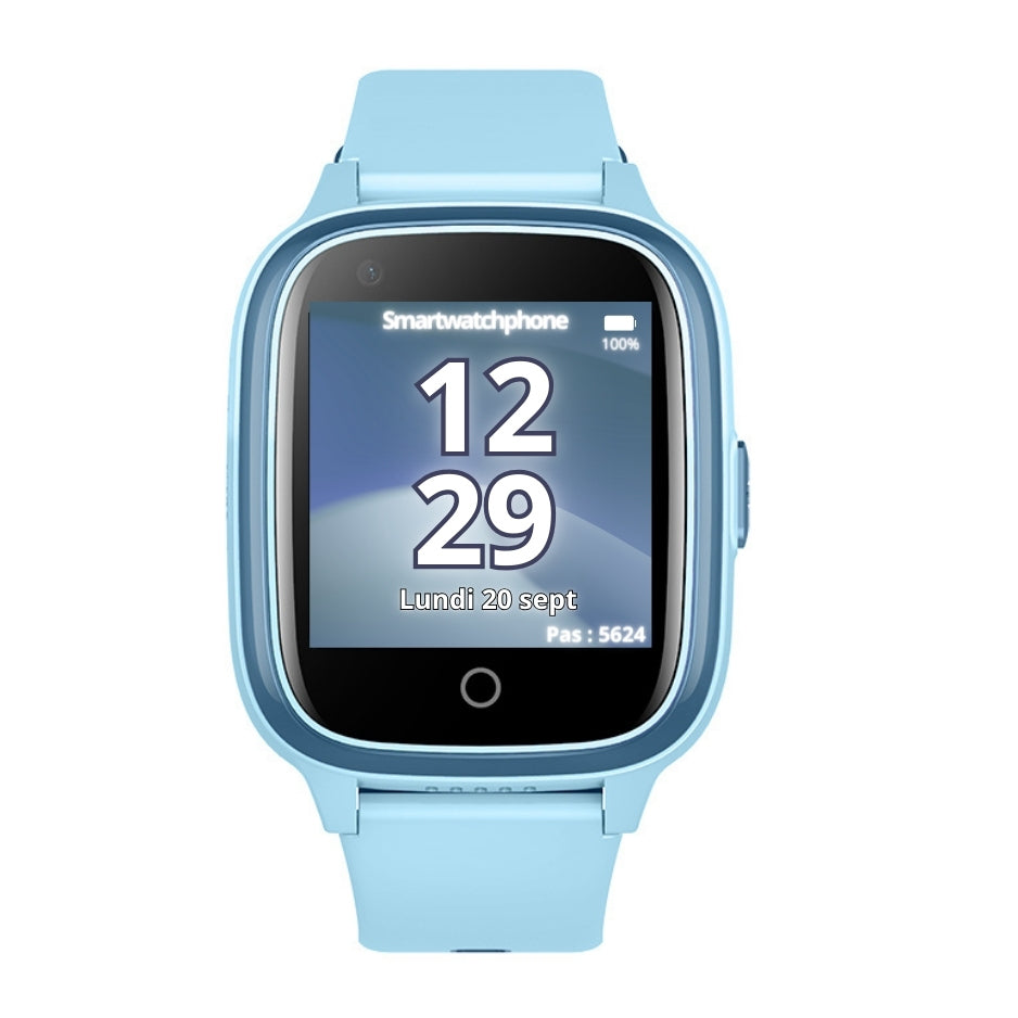 Montre connectée enfant C93 bleu face gris