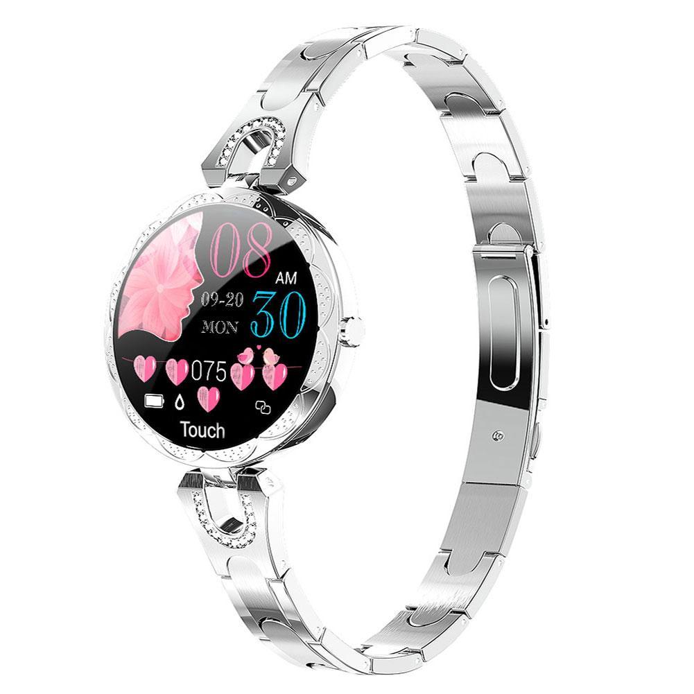 Montre Connectée Femme Anneau Acier W15