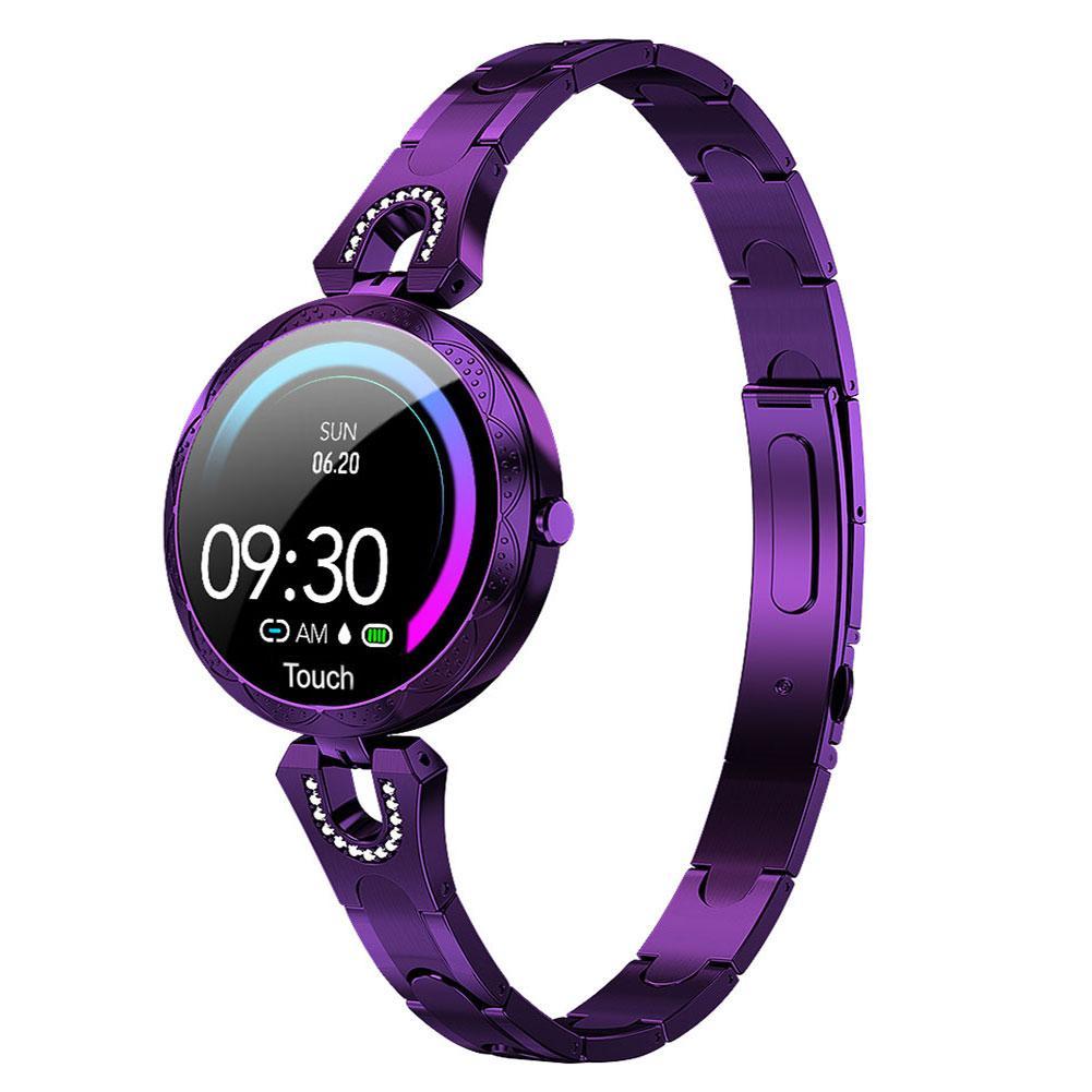 Montre Connectée Femme Anneau Acier W15