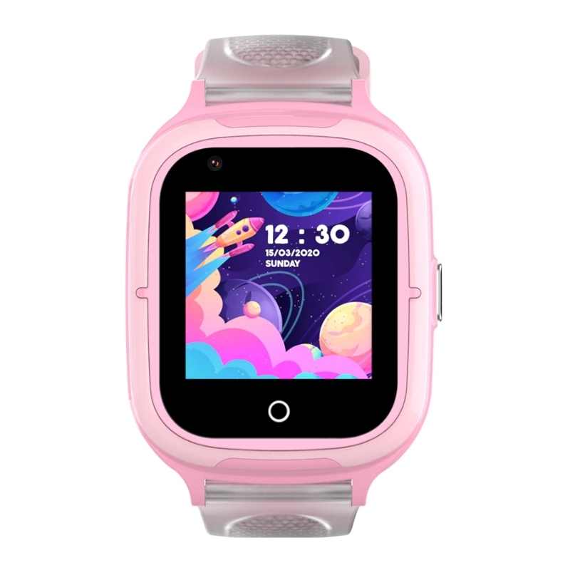 montre connectée enfant couleur pastel rose