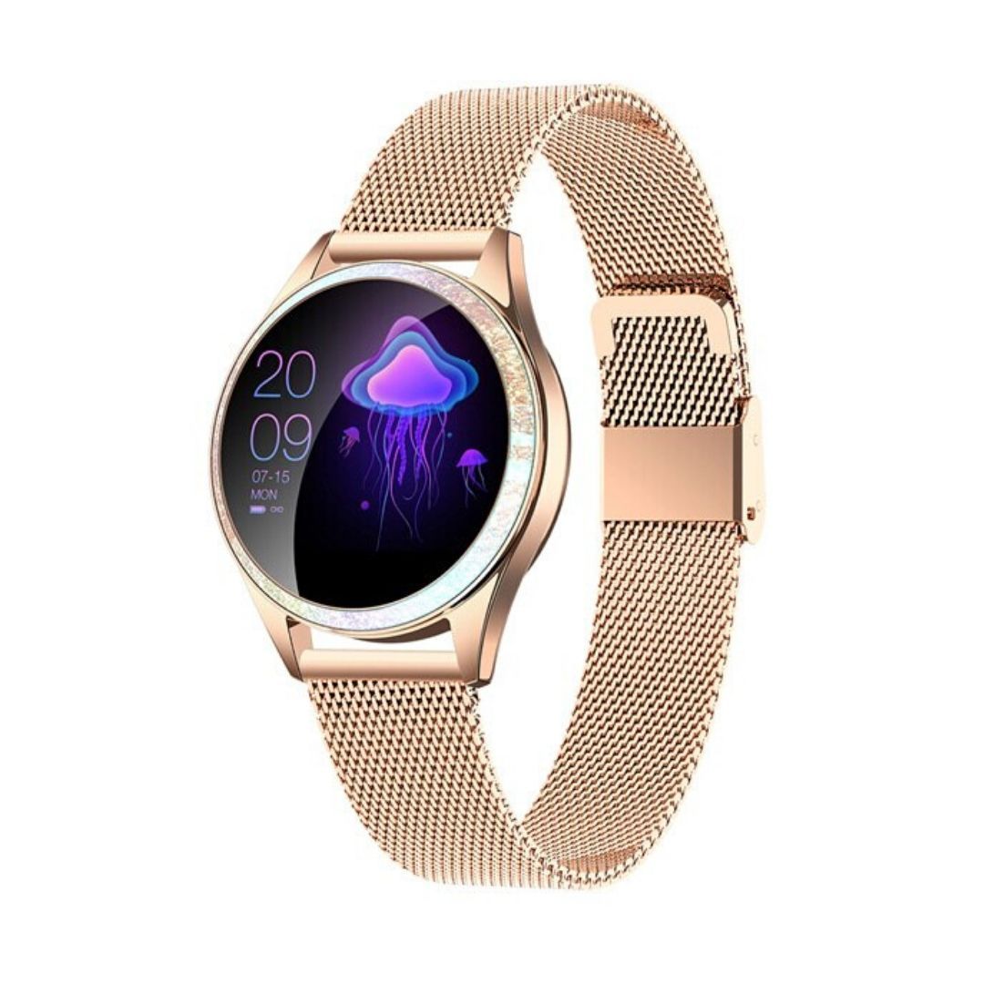 montre connectée femme doré