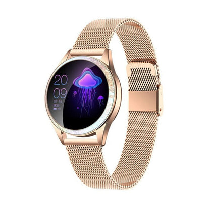 montre connectée femme doré