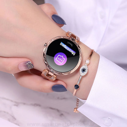 Montre Connectée Femme Anneau Acier W15